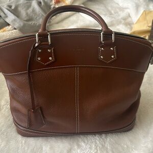 Louis Vuitton satchel leather handbag/brown leather,purchased from Fashionphile